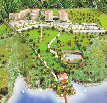 Kuadas Resort otel spa yer ve duvar  stmas