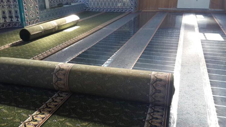 cami halı altı ısıtma