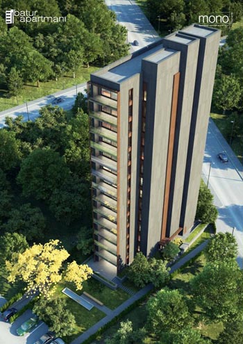 Bostancı İstanbul.da yer alan batur apartmanı yerden ısıtma sistemi , 14 kat